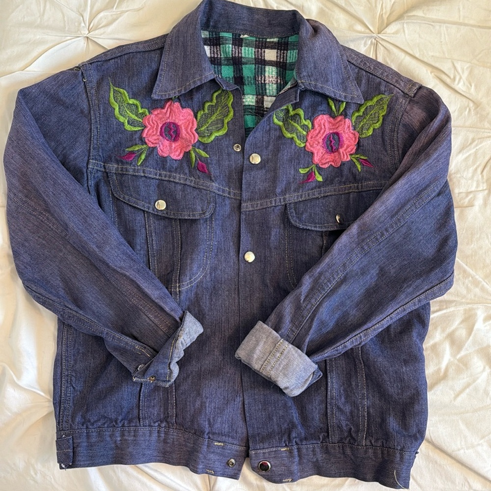 Vintage Flannel/lined Denim Jacket